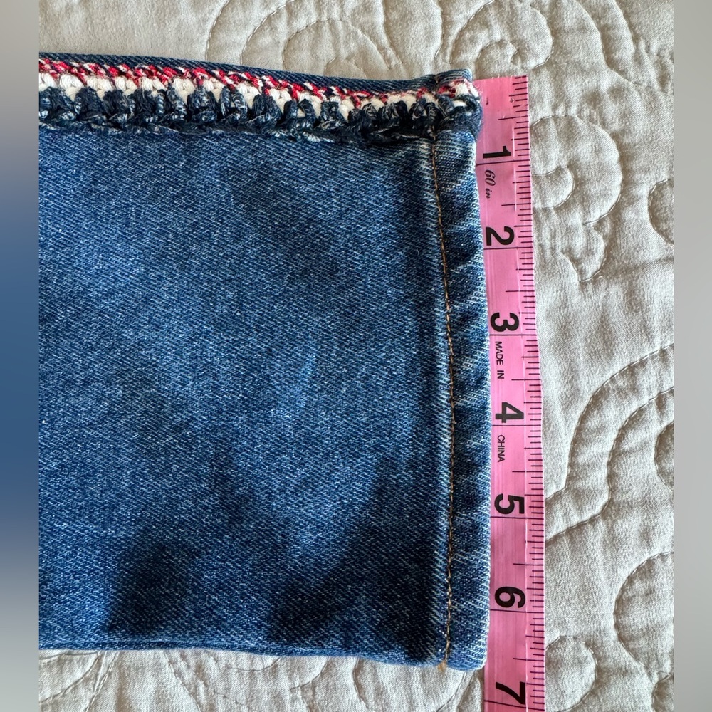 CHANEL Blue Straight Leg Jeans with Braided Detail 2019 Collection size 42 - Picture 17 of 17